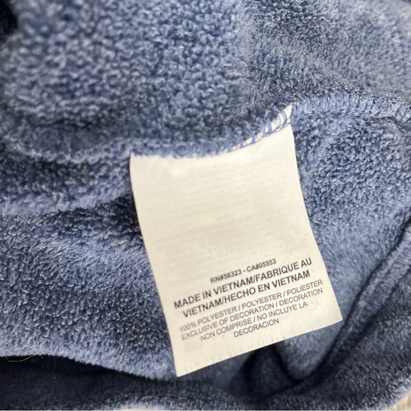 Nike Therma Fleece Tunic Blue/Gray Pullover Funnel Neck Women's Small Soft - Picture 10 of 10